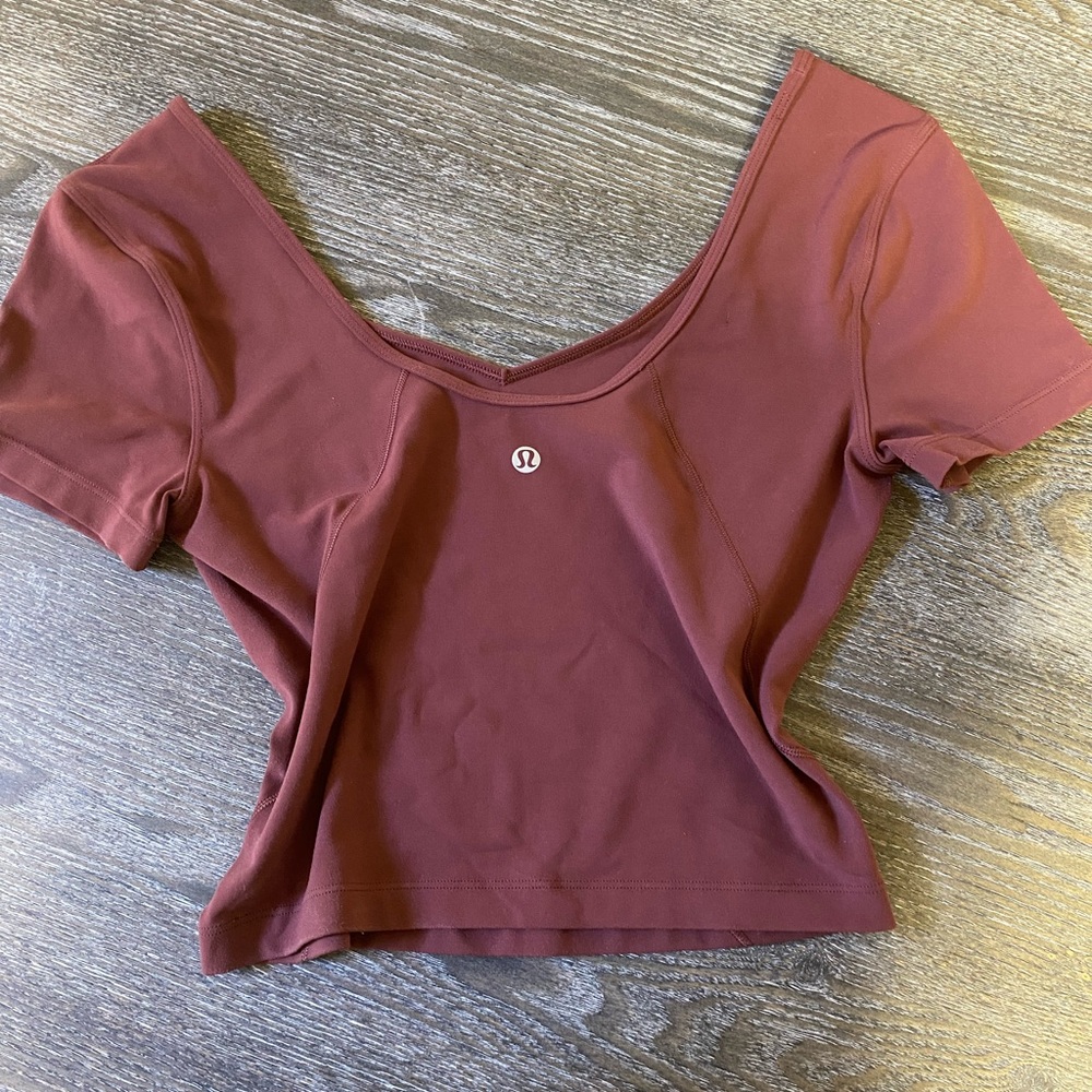 Lululemon Align Tee Smokey Red